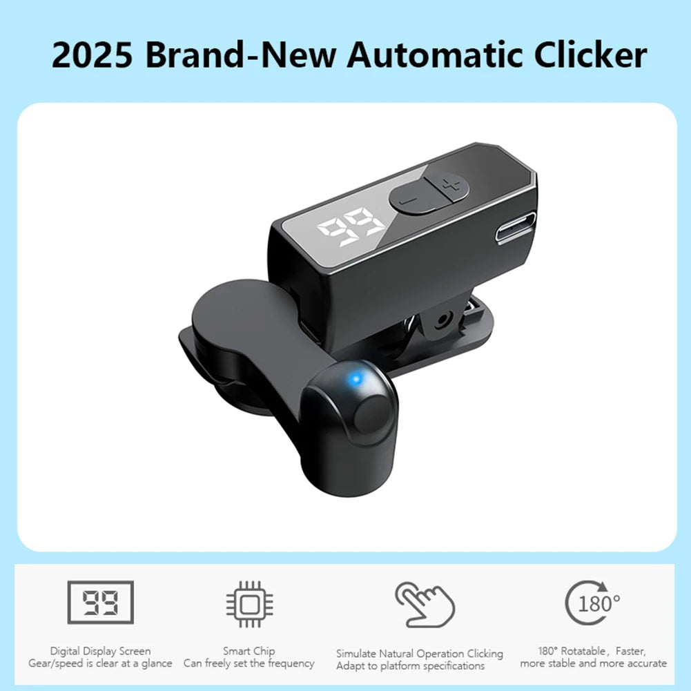 Automatic Phone Screen Clicker – 108 Speeds, LED, Wireless