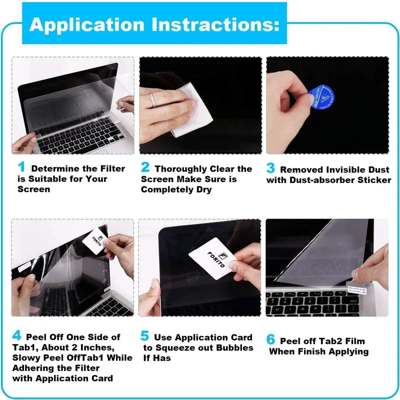 15.6" 16:9 Laptop Screen Protector Film – Dell ASUS Lenovo