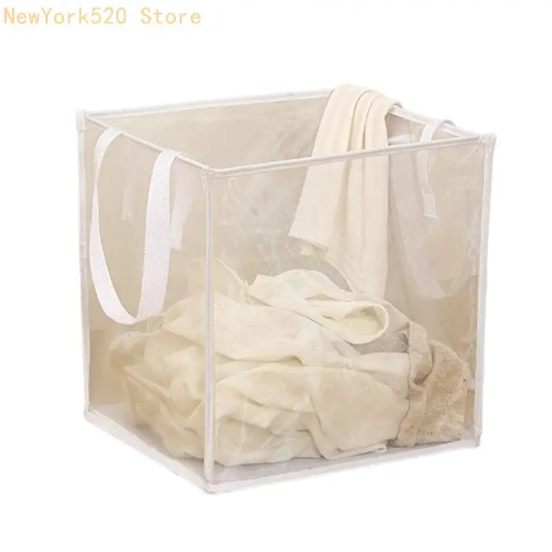 Foldable Square Laundry Basket – Large Anti-Tip Clothes Bin