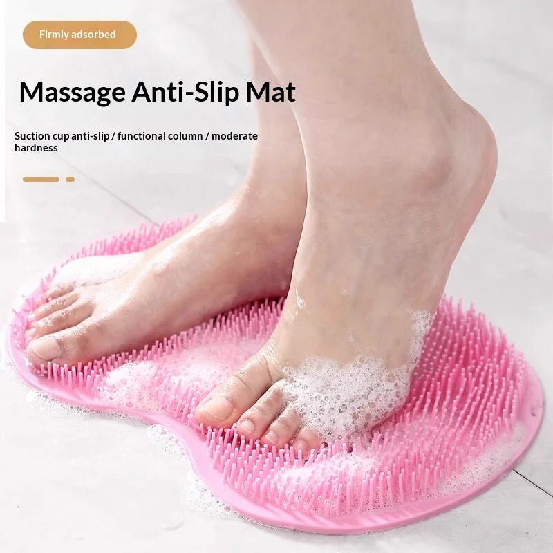 Shower Foot Scrubber Mat with Suction Cups | Exfoliating