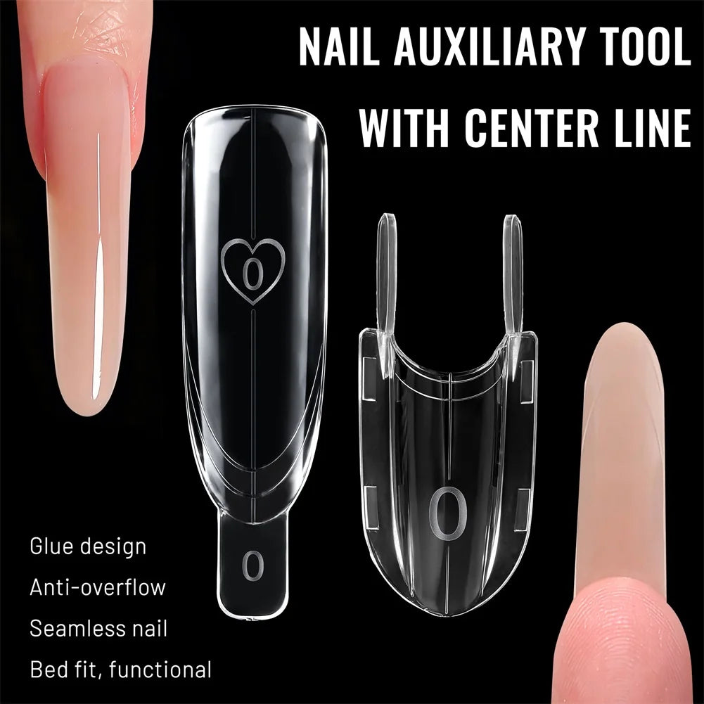 120-Pc Sandwich Nail Molds Quick Shaping Gel Extension Forms