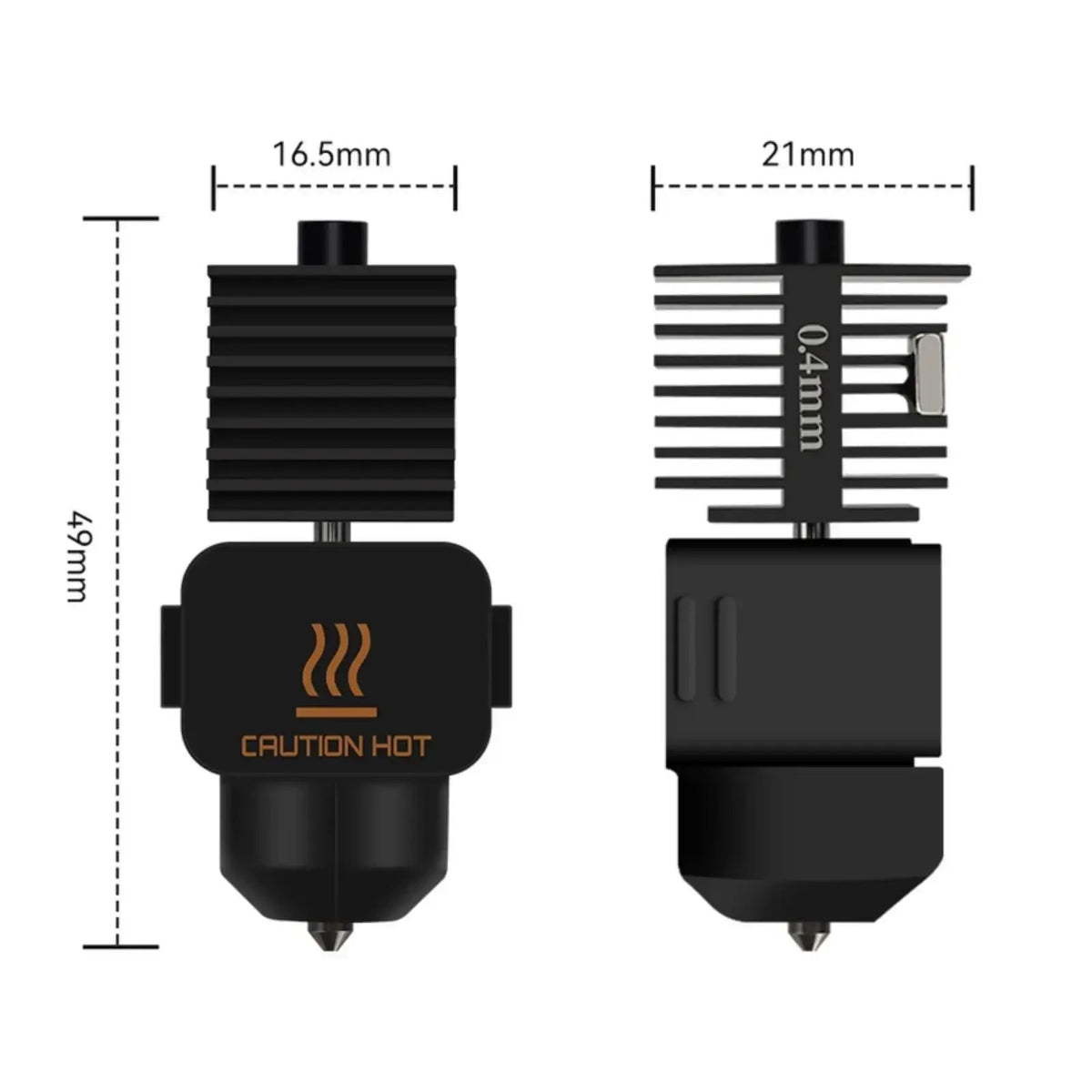 BEGRINT Hotend Kit for Bambu Lab A1/A1 Mini – 4 Nozzle Sizes