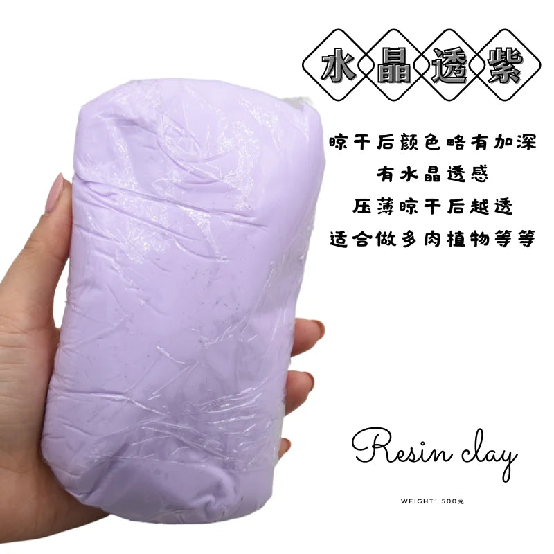 VIBE 500g Crystal Resin Clay – No-Bake DIY Floral Art