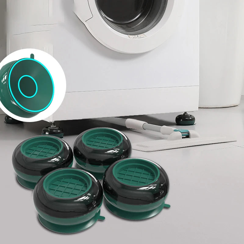 4-Pack Anti-Vibration Washing Machine Rubber Foot Pads