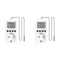 16A Digital Thermostat Socket with Sensor – Heating & Cooling EU Plug