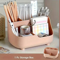5-Section Desktop Organizer – Large Capacity Stationery Holder