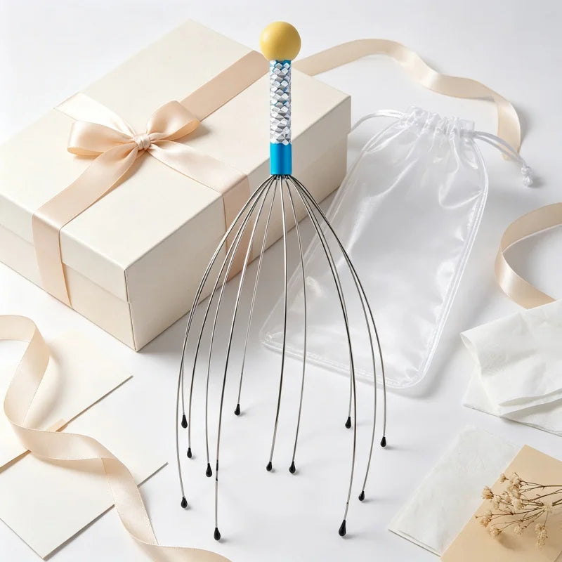 Octopus Scalp Massager Stainless Steel Claw Head Scratcher