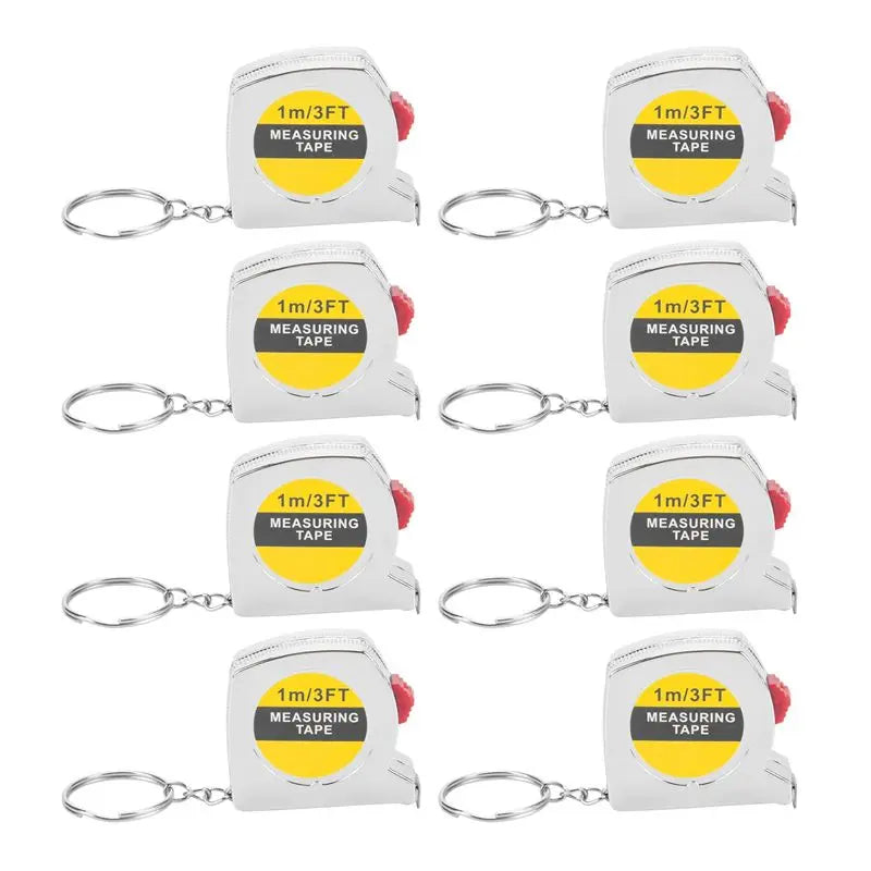 50-Pack Retractable Keychain Tape Measures – Mini Pocket Size