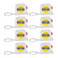 50-Pack Retractable Keychain Tape Measures – Mini Pocket Size