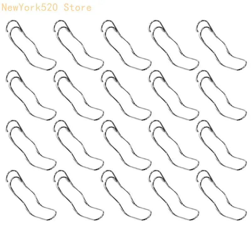 20Pcs Stainless Steel Garden Clamps for Greenhouse & Crop Support
