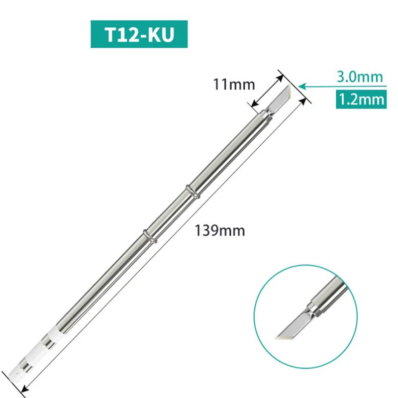 T12 Soldering Iron Tips for Hakko FX951 STC STM32 OLED Station