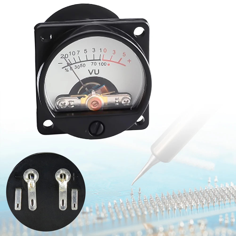 500μA Panel VU Meter Warm Backlight – Audio Level Amp Meter