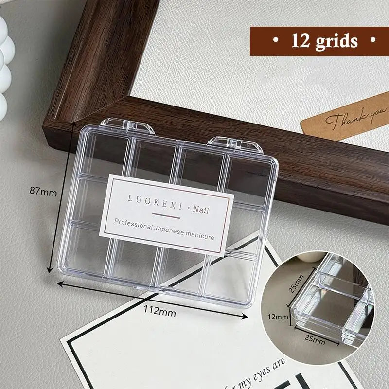 Clear Acrylic Nail Art Storage Case – Rhinestone Organizer Box