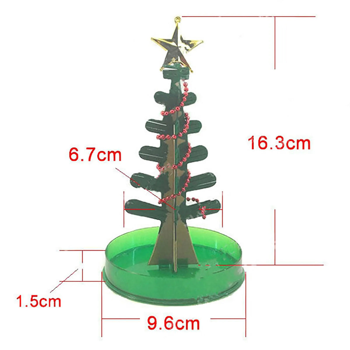 Magic Growing Crystal Christmas Tree Science Kit | Holiday Decor
