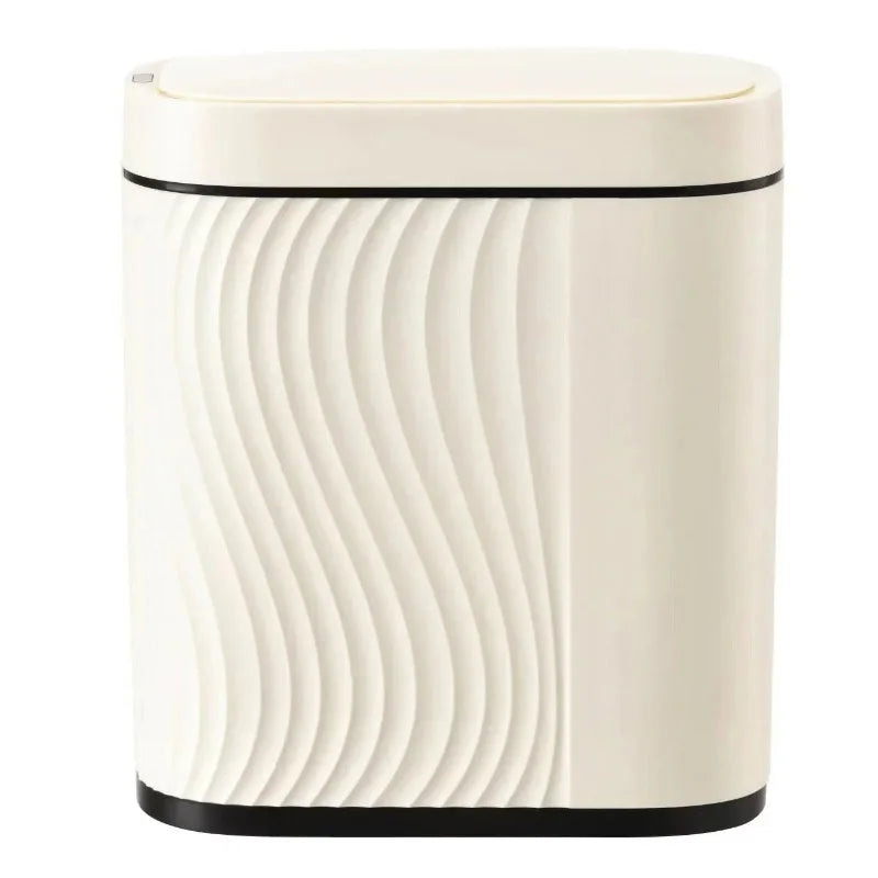 Smart Sensor Trash Can Slim Lid – Bathroom Waste Bin | VIBE