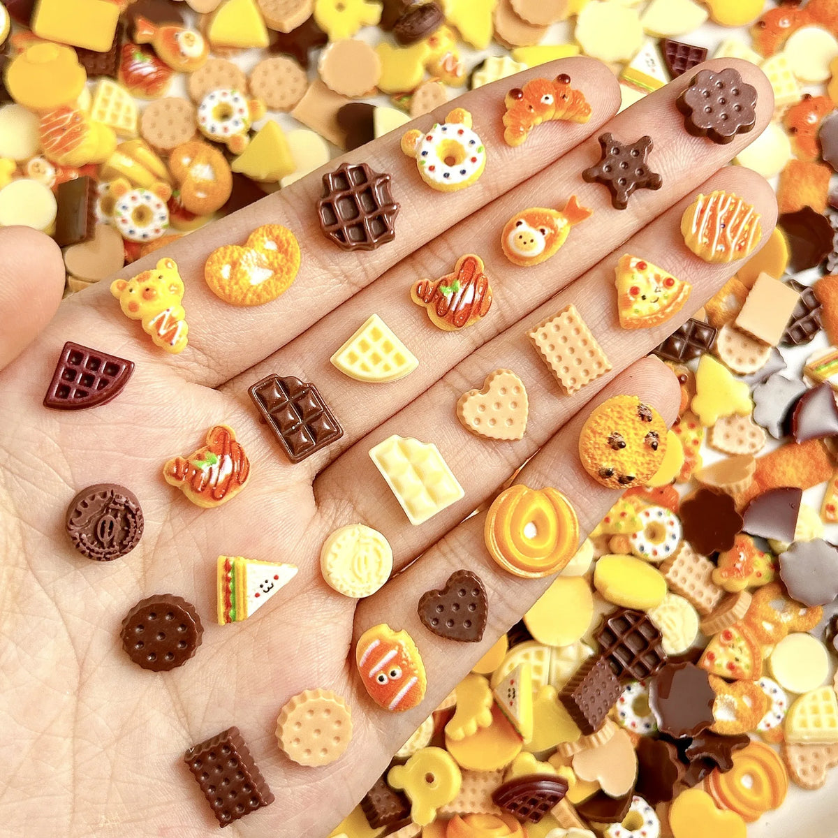 3D Dessert Nail Charms – 20PCS Resin Food Nail Art Decorations