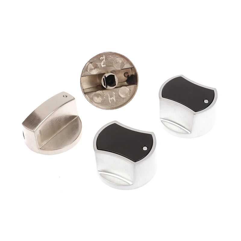 2PCS Universal Silver Gas Stove Knobs Oven Cooker Control Switch
