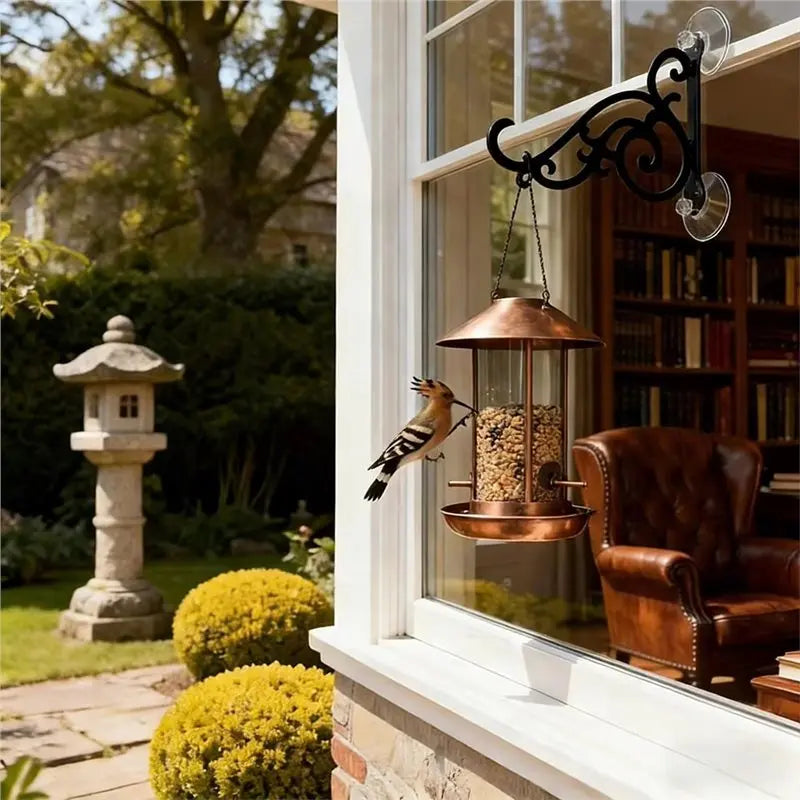Suction Cup Window Bird Feeder Hook & Hanger Stand