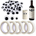 Halloween Masking Tape & 300 Self-Adhesive Googly Eyes Craft Kit