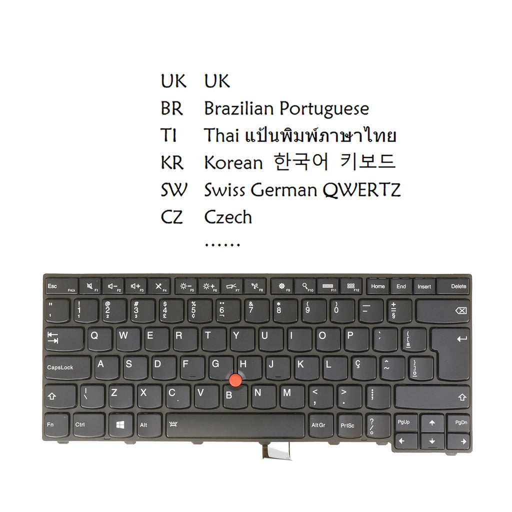 Backlit Keyboard for Lenovo ThinkPad T440 T450 T460 | AZUBAY