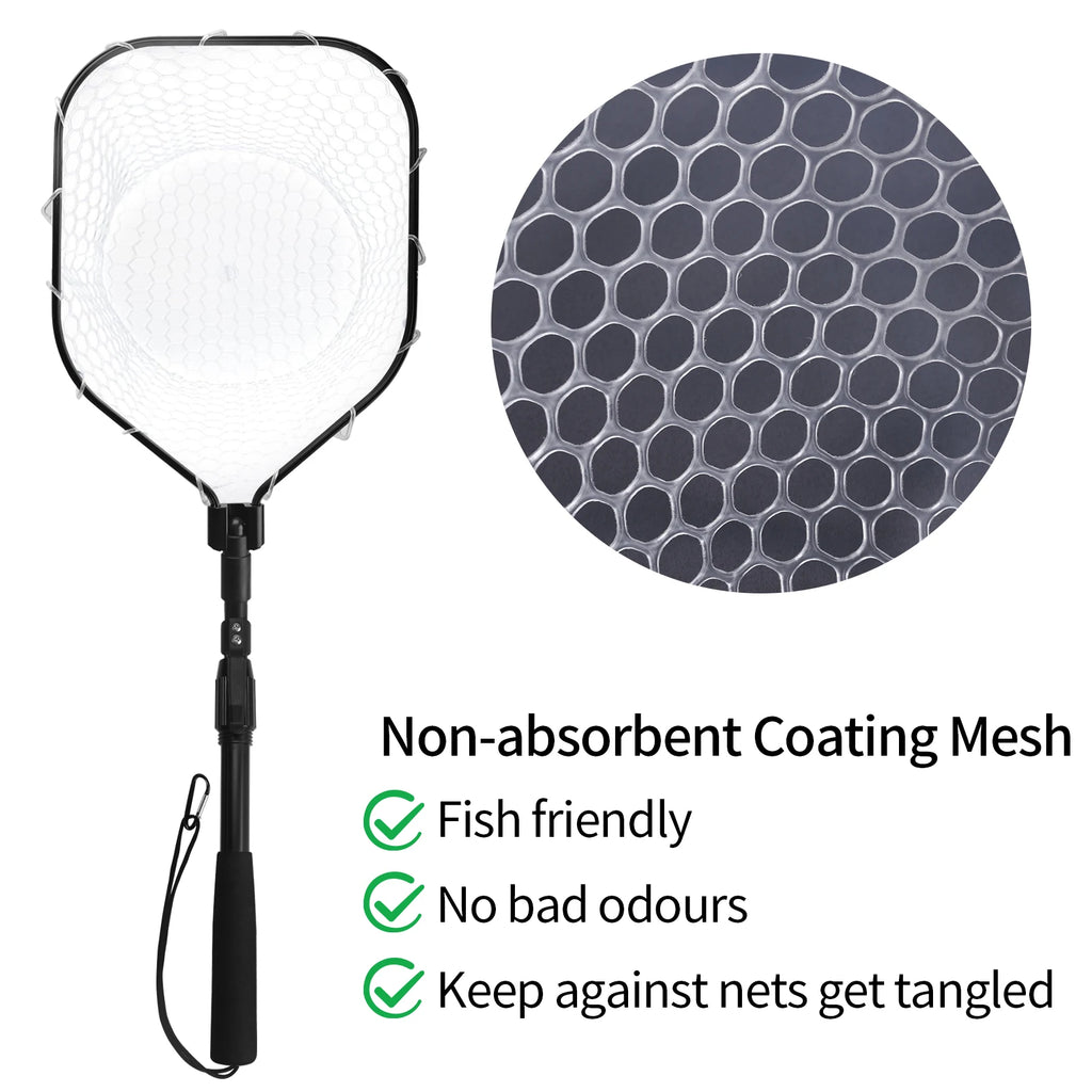 VIBE Folding Fly Fishing Landing Net – Bass & Trout