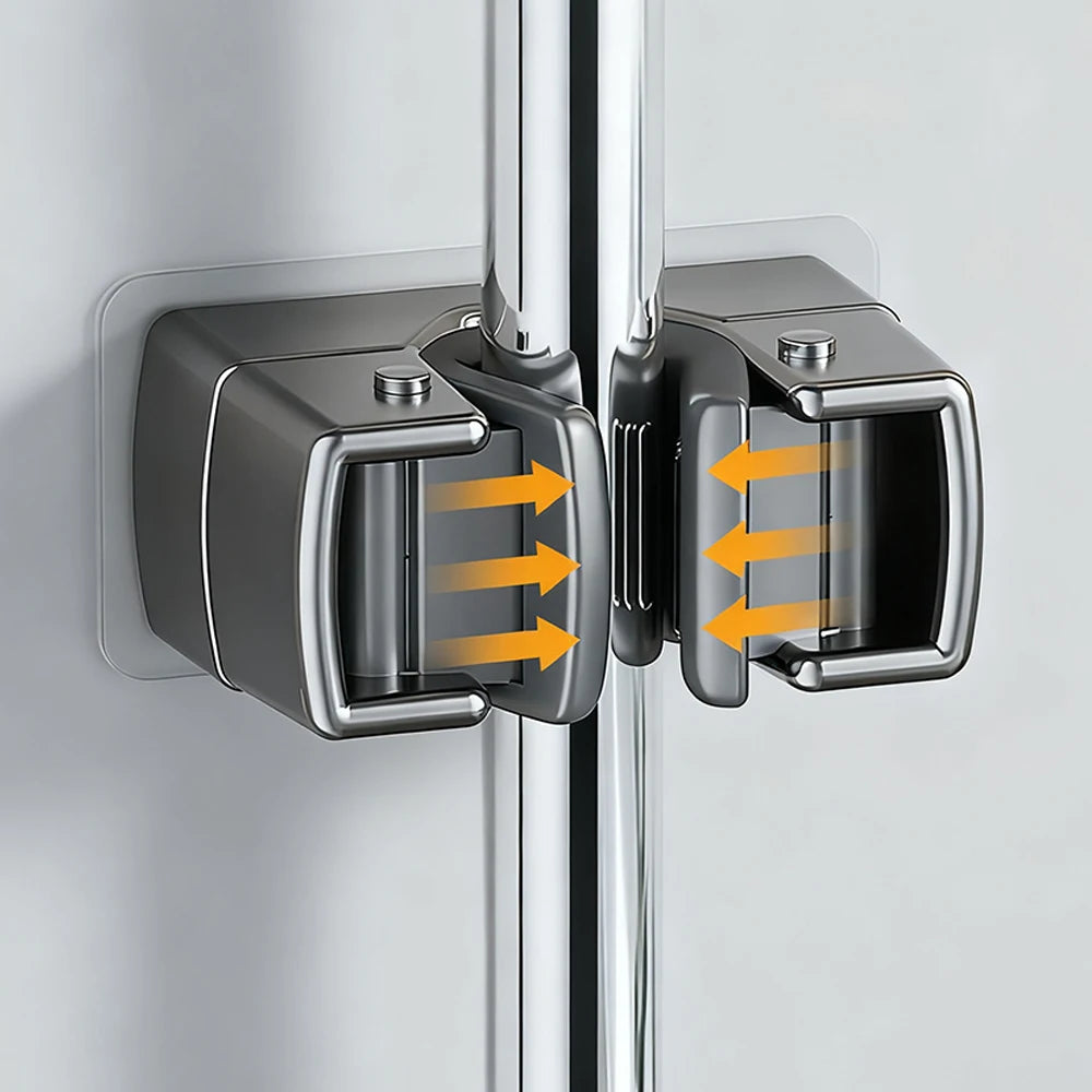 Wall Mounted Mop & Broom Holder – Self-Adhesive Clip Rack