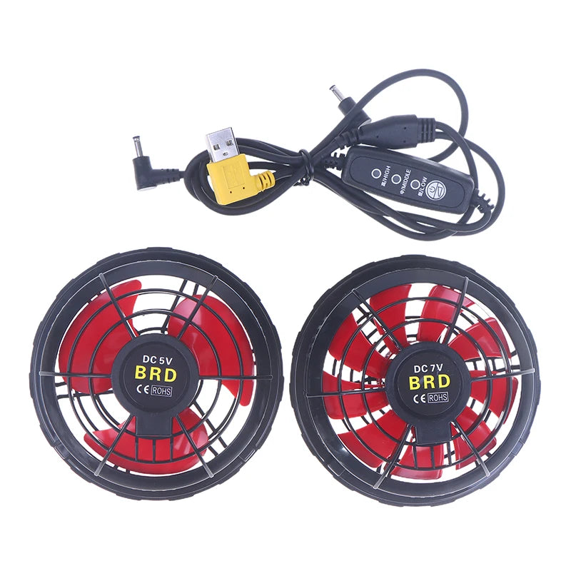 3-Speed USB Fan for Cooling Vest & Air Conditioning Jacket