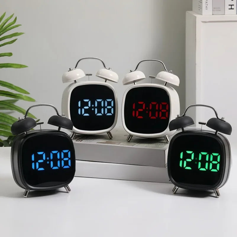 Voice Control LED Digital Alarm Clock – Loud, Night Mode