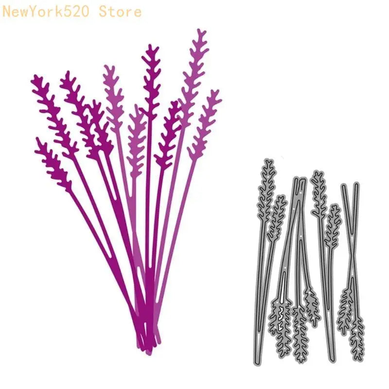Lavender Bouquet Metal Cutting Die – Carbon Steel Paper Craft