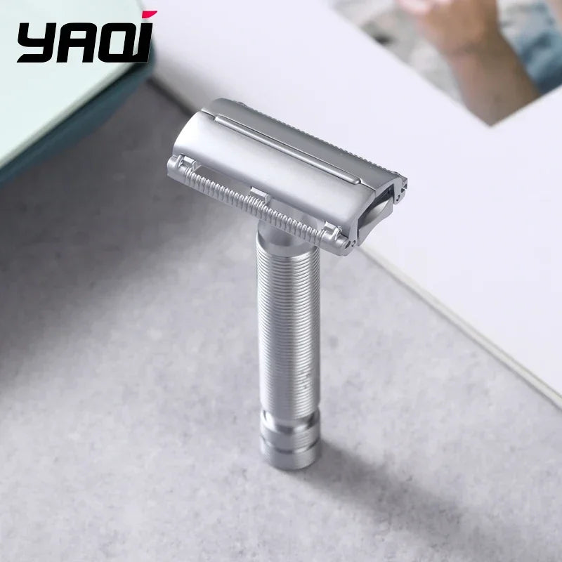YAQI Monarch Matte Chrome Safety Razor for Men