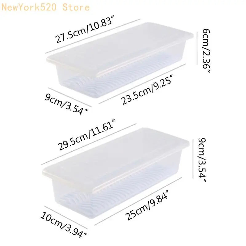Fresh Produce Storage Box with Drain Mat – Fridge Organizer