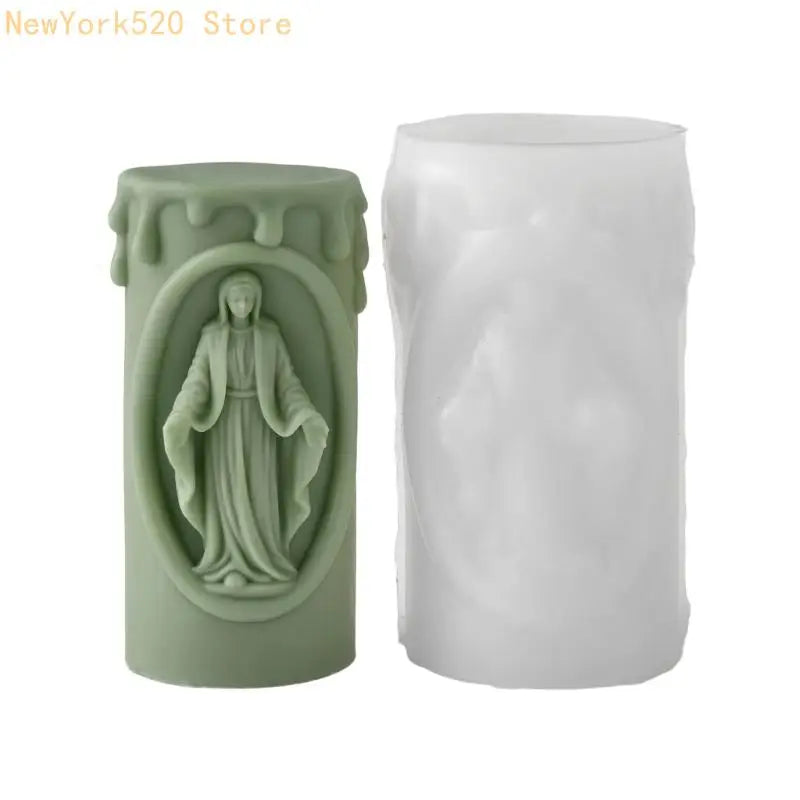 Nativity Scene Cylindrical Silicone Mold – Multipurpose Craft Mould