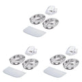 Stainless Steel RFID Cat Feeder Replacement Bowls – 6-Pack