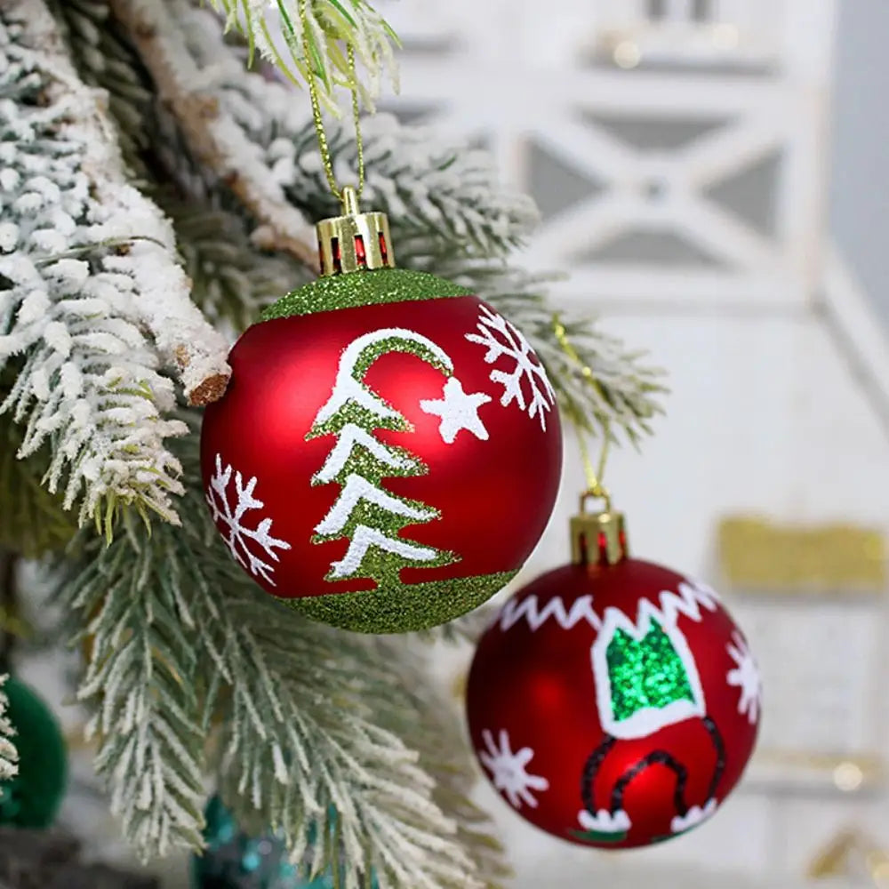 16-Piece Multicolor Christmas Ball Ornaments Set – 6cm