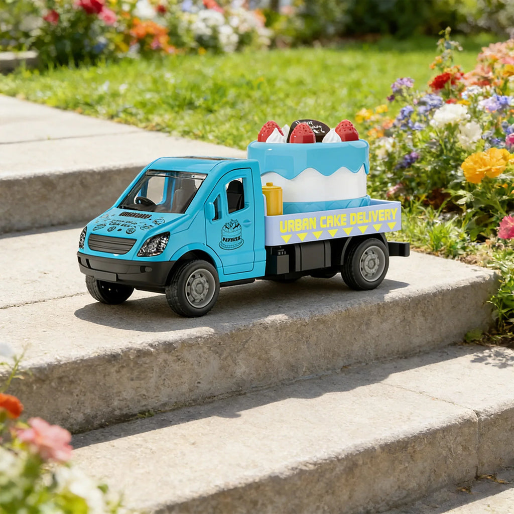 Mini Pull-Back Inertia Toy Car – Cake Topper & Kids Play