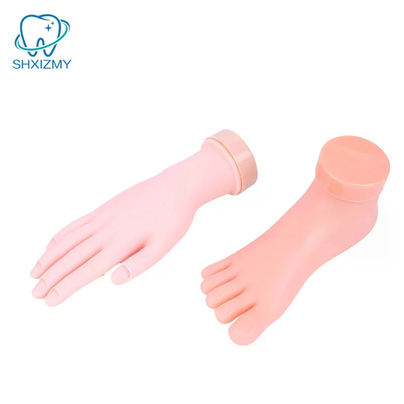 Silicone Nail Art Practice Hand & Foot Mannequin Model