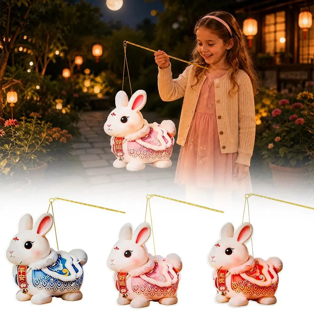 DIY Rabbit Lantern Handheld LED PVC Mid-Autumn Festival Kit