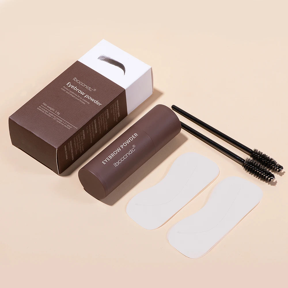 Waterproof Eyebrow Stamp Shaping Kit – 3 Colors & 10 Stencils