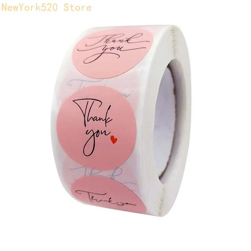 500Pcs Thank You Stickers Roll – Gift Seal Labels for Baking