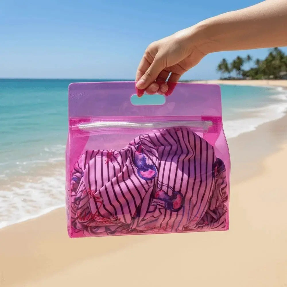 Large EVA Travel Toiletry Bag – Wet Dry Separation Zipper