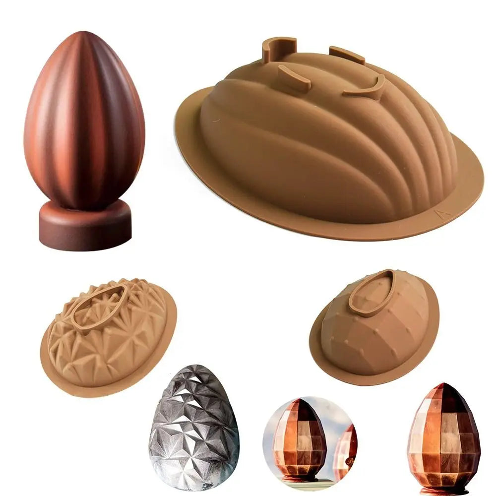Large 3D Silicone Easter Egg Mold – Breakable Chocolate & Candy