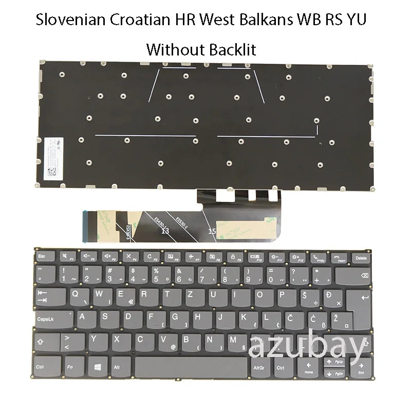 AZUBAY Keyboard for Lenovo IdeaPad 530S C340 Yoga – CH DE HR