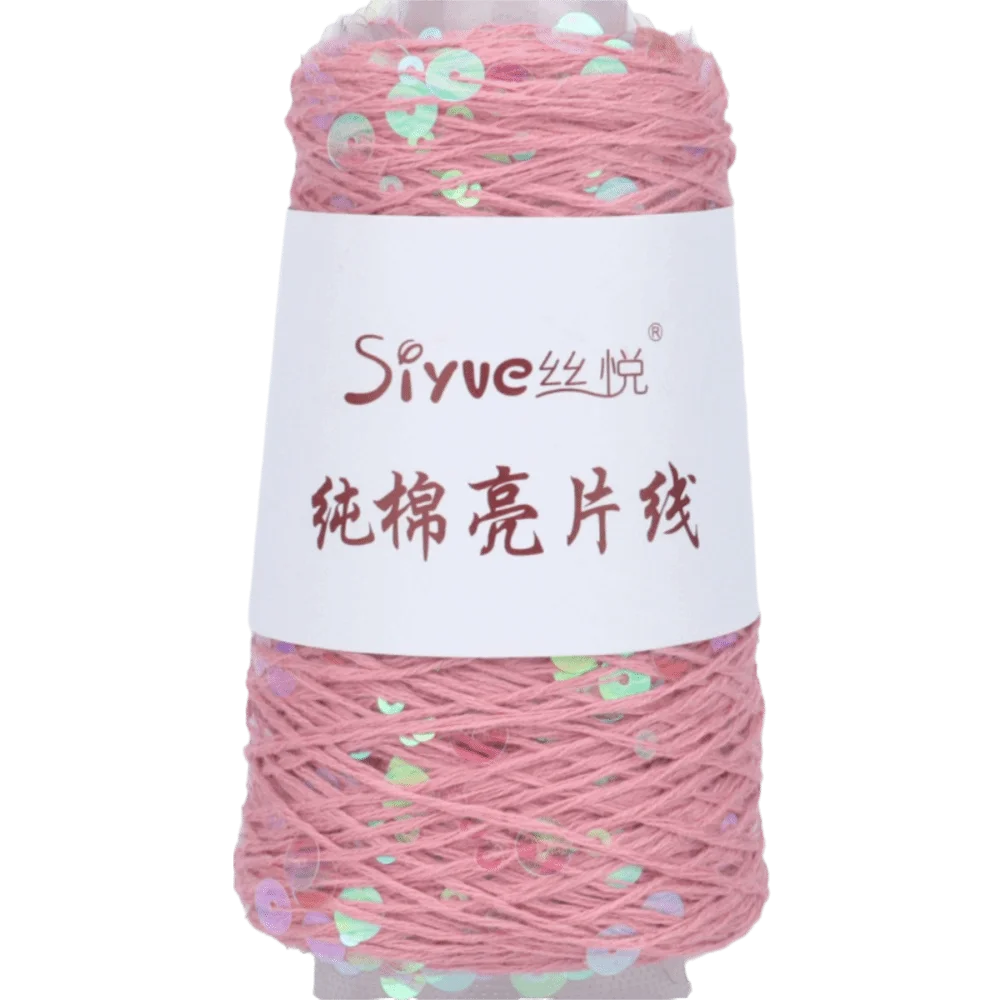 Sequin Glitter Hand Knitting Yarn – Polyester Bead Craft Thread