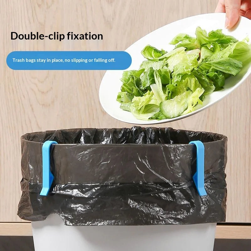 Plastic Trash Bag Holder Clips – Anti-Slip Bin Fixing Clamps