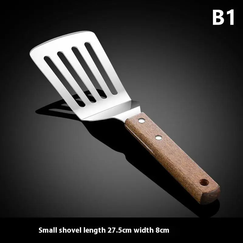 Stainless Steel Cake Spatula with Wooden Handle | Baking Tool