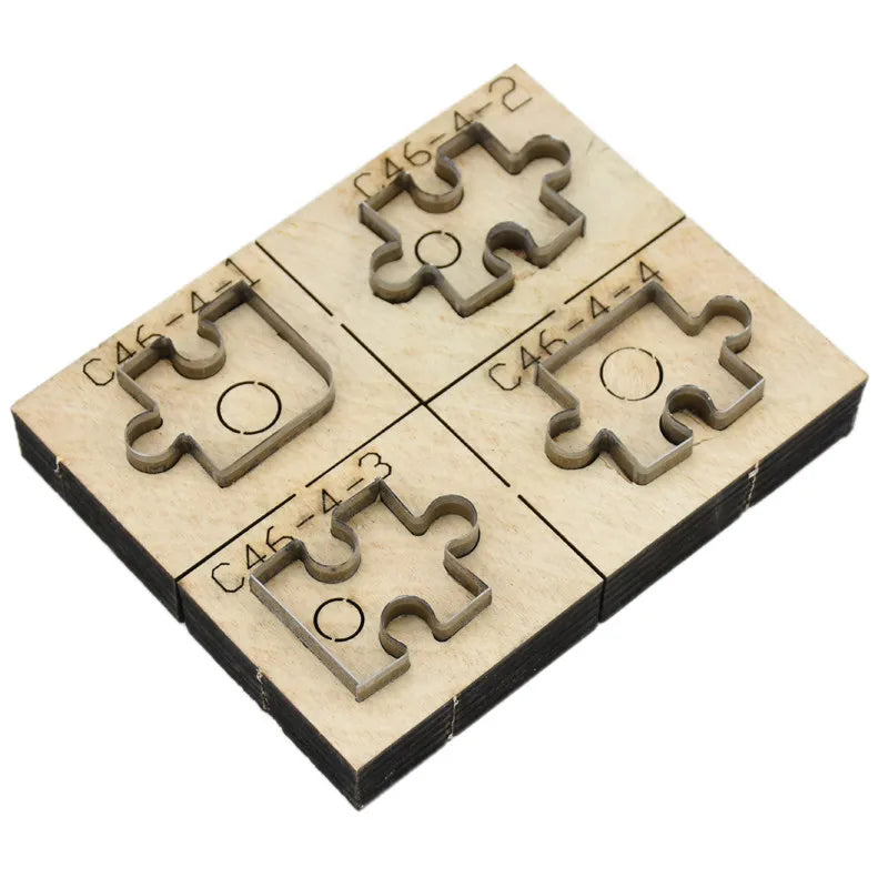 DIY Japanese Knife Making Kit – 4-Piece Puzzle Mold & Wooden Board