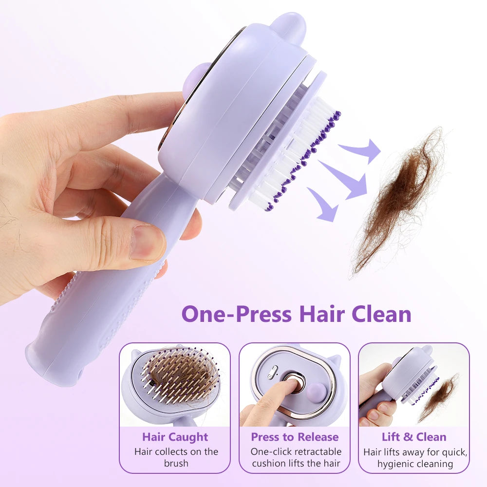 3-in-1 Red Light Mist Spray Comb – Electric Scalp Massager