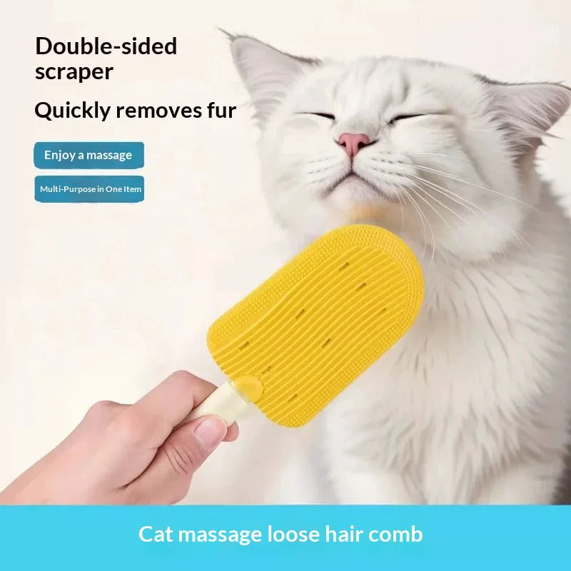 Double-Sided Pet Grooming Brush – Cat & Dog Hair Remover
