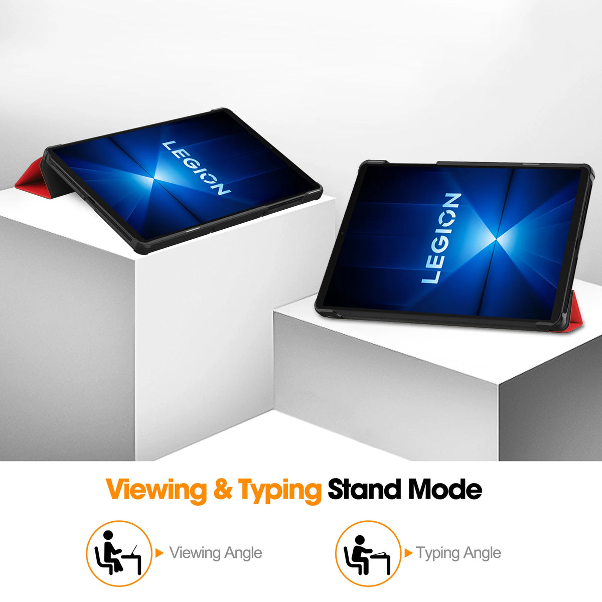 Tri-Fold Hard PU Case for Lenovo Legion Y700 Gen4 8.8"