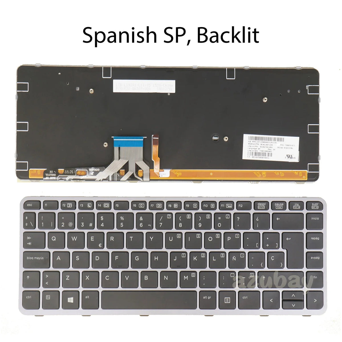 Backlit Keyboard HP EliteBook Folio 1040 G1 G2 With Frame